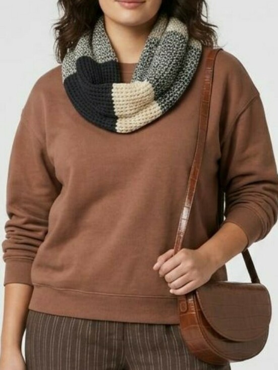 Bluenotes Sweaters - Bluenotes Fleece Crewneck Sweater in Warm Brown